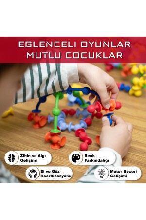 Vakum Molekül 25 Parça Yapı Taşları Fidget Duyusal Eğitici Oyuncak - 6