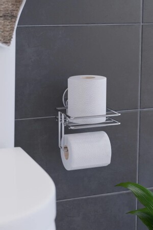 Vakuumklebender Ersatz-Toilettenpapierhalter, Badezimmer-Organizer, Toilettenpapier-Aufhänger SV035 - 2