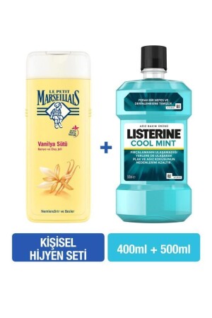 Vanillemilch 400 ml + Listerine Cool Mint 500 ml Hygieneset PKTLPMVNLYST400LSTRNCLMNT500ST - 3