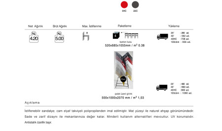 Varia Sandalye 2 Adet - 11