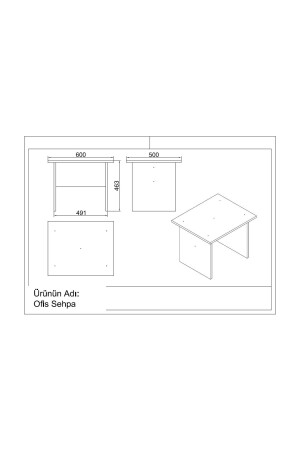 Vario AB Büro-Schreibtisch-Set Barock-Anthrazit VO8-BA - 5