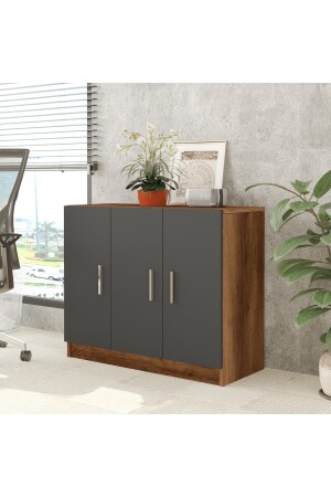 Vario E Büroschrank mit Türen Barock-Anthrazit VO5-BA - 3