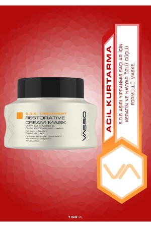 Vasso S.Er. s Treatment Restorative Cream Maske für geschädigtes Haar 150 ml - 4