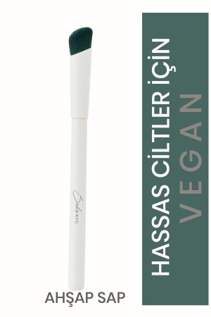 Vegan Drop Concealer Makeup Brush-v709- Holzgriff 14. 5cm - 2