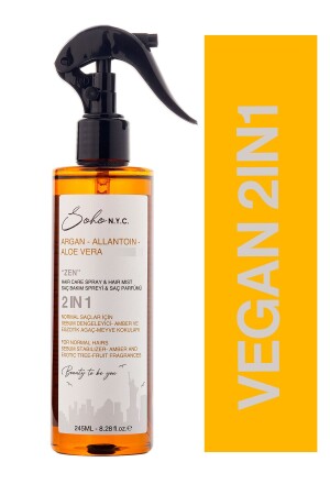 Veganes Pflegespray und Haarparfüm für normales Haar „zen“ 245 ml - 3