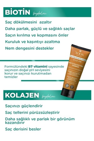 Veganes salzfreies Shampoo und Haarpflegemaske 250 ml – Hyaluronsäure – Keratin – Kollagen und Biotin, 2er-Set - 7