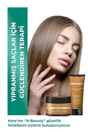 Veganes salzfreies Shampoo und Haarpflegemaske 250 ml – Hyaluronsäure – Keratin – Kollagen und Biotin, 2er-Set - 10