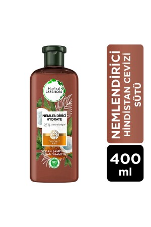 Veganes Shampoo Feuchtigkeitsspendende Kokosmilch 400 ml - 3