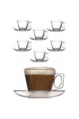 Vela 12 Parça Espresso Fincan Takımı (80 CC) Türk Kahvesi Fincanı Ebatında 2021ST0245 - 6