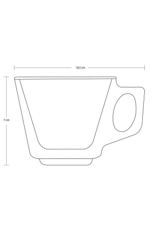 Vela Glas-Teeservice, 12-teilig, Teetassen für 6 Personen. Teetasse. Glas mit Griff. - 5