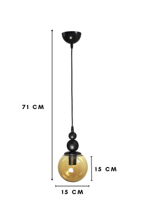 Venüs Tekli Sarkıt Avize Özel Model- Modern Avize - Oturma Odası - Salon - Yatak Odası VN1 - 5