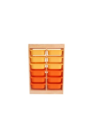 Vertikaler Spielzeugschrank (Holz) Organizer04 - 2