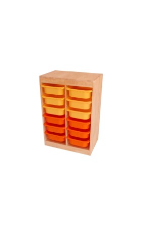 Vertikaler Spielzeugschrank (Holz) Organizer04 - 4