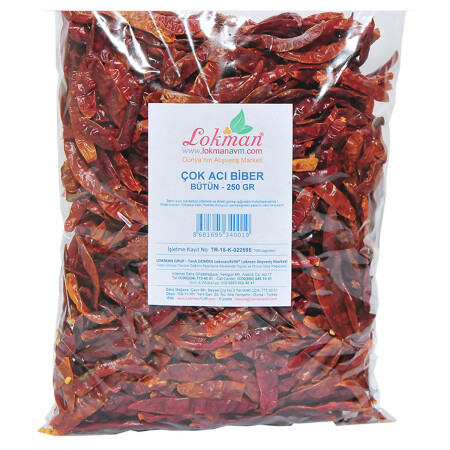 Very Hot Pepper Poison Hot Whole Pepper 250 Gr Packung - 7