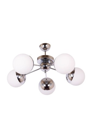 Vi Lighting Retro-Wohnzimmer, Küche, dekorativ, modern, Sport, neues Glas, Chrom, Arya, 5-teilig, AE0024627 - 4