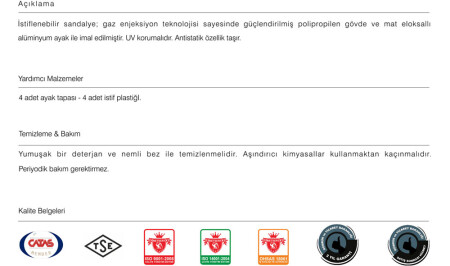 Vital-S Sandalye 2 Adet - 11