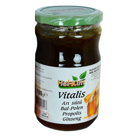 Vitalis Arı Sütü Bal Polen Propolis Ginsengli Bitkisel Macunnu 780 Gr - 3