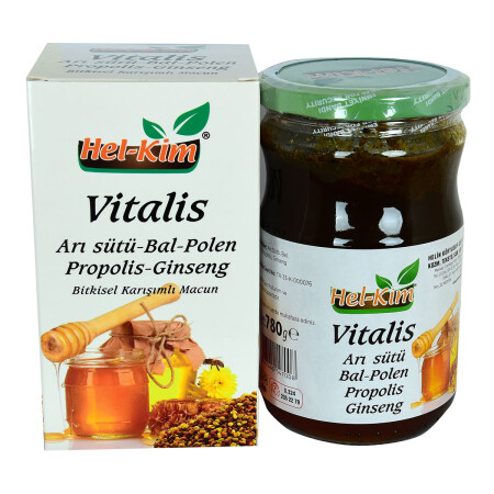 Vitalis Arı Sütü Bal Polen Propolis Ginsengli Bitkisel Macunnu 780 Gr - 7