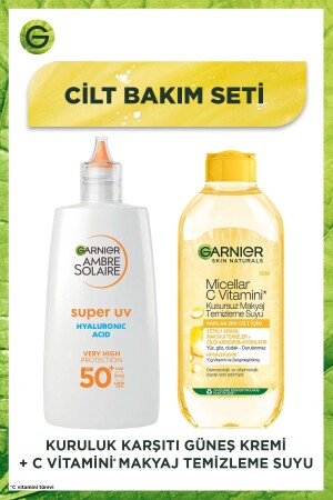 Vitamin C Perfect Make-Up Cleansing Water & Ambre Solaire Anti-Dark Spot Sunscreen Face Cream PKTCVTMKYJTMZLMGNŞKRM - 2