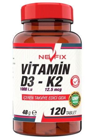 Vitamin D3 1000 IE Vitamin K2 12. 5 Mcg 120 Tabletten - 2