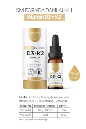 Vitamin D3 K2 2 in 1 Tropfen - 10