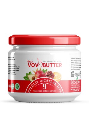 Vov Butter Cellulite und Dehnungsstreifencreme 9 Pflanzenölmischung 190 ml - 2