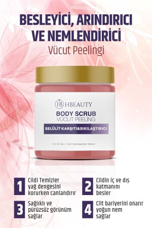 Vücut Peelingi Besleyici Arındırıcı Nemlendirici Body Scrub Selülit Karşıtı Ve Sıkılaştırıcı - 2