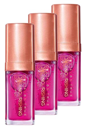 Wahres nährendes Lippenöl 7 ml. Blüten-Dreifach-Set - 2