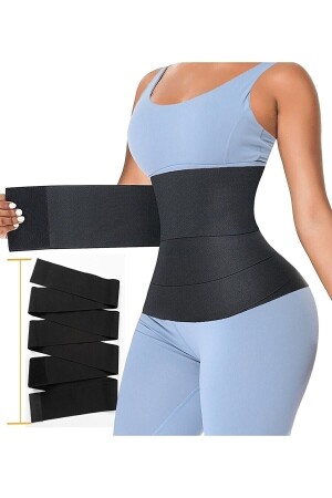 Waist Trainer Inceltici Zayıflatıcı Bele Dolamalı Kum Saati Görünümü 4m Sarmal Bel Korses - 2