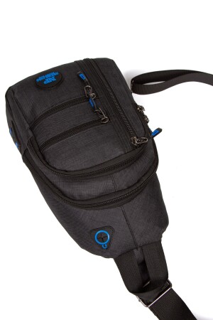 Wasserdichte Leinen-Umhängetasche mit Ohren und USB-Anschluss, Körpertasche Freebag (19 x 29 cm) - 7