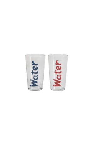 Water Bardak 570 ml 2'li Set -mavi&kırmızı - 2