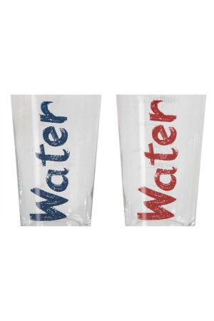 Water Bardak 570 ml 2'li Set -mavi&kırmızı - 8