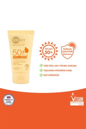 Watsons Solait Yaşlanma Karşıtı Yüz Güneş Kremi 50 ml SPF50 152935 - 1