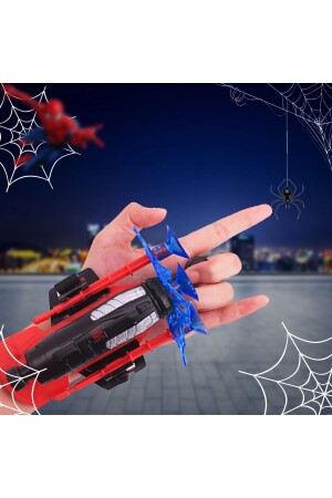 Webwerfendes Spiderman-Armband, Saugnapf, werfender Pfeil, werfendes Spiderman-Spielzeugwerfer-Set - 2