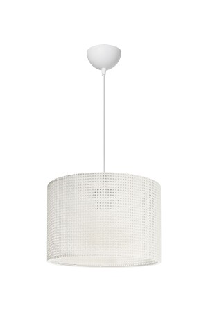 Weiße Pendelleuchte, Kronleuchter, Zylinder, moderne, stilvolle Lampe - 4