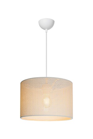 Weiße Pendelleuchte, Kronleuchter, Zylinder, moderne, stilvolle Lampe - 6