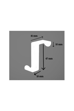 Weißer Kleiderbügel hinter der Tür, Kleiderbügel für Küche, Badezimmer, Handtuch, Kleiderbügel, 4 Stück - 9