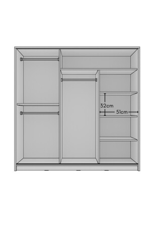 Weißer Schiebeschrank GM0643 GM0643 - 7