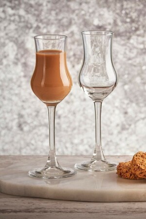 Weißes 6-teiliges Grappa-Kaffeeglas - 2