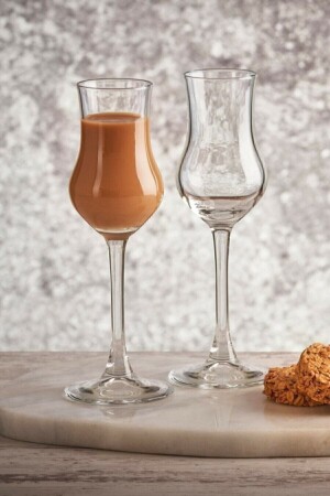 Weißes 6-teiliges Grappa-Kaffeeglas - 6