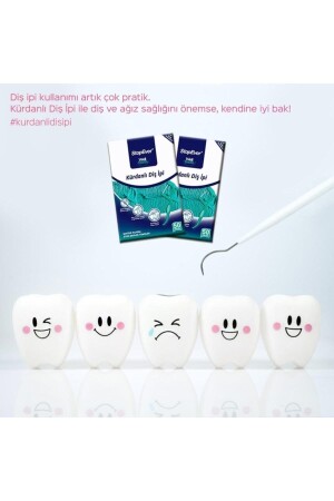 Well Tooth Kürdanlı Diş Ipi - Nane Ferahlığı - 3x50 Adet - 5