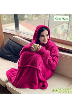 Welsoft Peluş Polar Giyilebilir Battaniye Pijama giyilebilir003 - 2