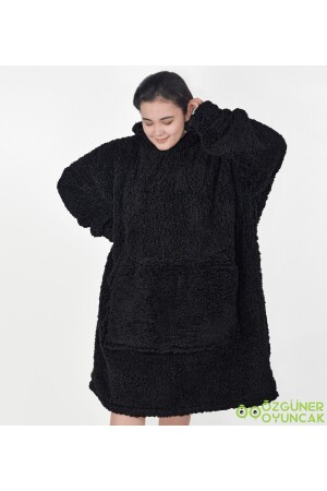 Welsoft Peluş Polar Giyilebilir Battaniye Pijama giyilebilir003 - 5