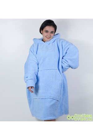 Welsoft Peluş Polar Giyilebilir Battaniye Pijama giyilebilir008 - 4