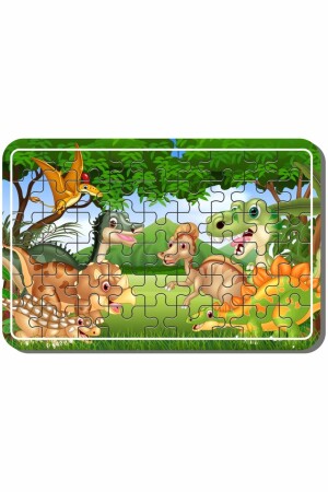 Weltraum-Dinosaurier-Spiel-Tiere 54-teiliges Holzpuzzle, 5er-Set - 8