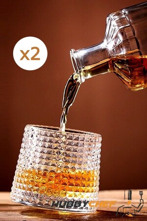 Whiskey-Cocktail-Glas, 360-Grad-Drehglas, 2er-Set, 160 ml, TYC00542109085 - 1