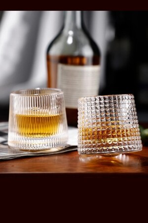 Whiskey-Cocktail-Glas, 360-Grad-Drehglas, 2er-Set, 160 ml, TYC00542109085 - 5