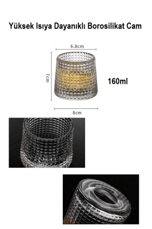 Whiskey-Cocktail-Glas, 360-Grad-Drehglas, 2er-Set, 160 ml, TYC00542109085 - 6