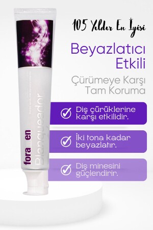 Whitening Beyazlatıcı Büyük Boy Diş Macunu 125 gr - 3