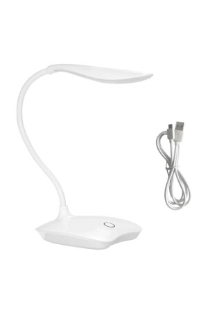 Wiederaufladbare Schreibtischlampe Acrobatic 3 Stage 18 LEDs Touch Study Study PC White Light - 5